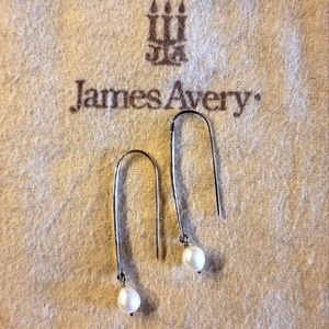 James Avery pearl drop ear hooks